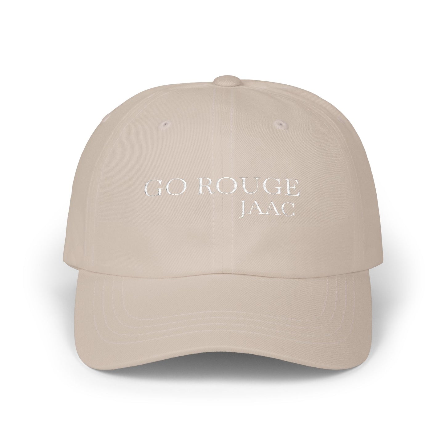 JAAC GO ROUGE Design Embroidered Classic Baseball Hat