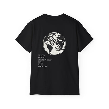 JAAC 'Leave Your Footprint' Design Back Graphic T-Shirt