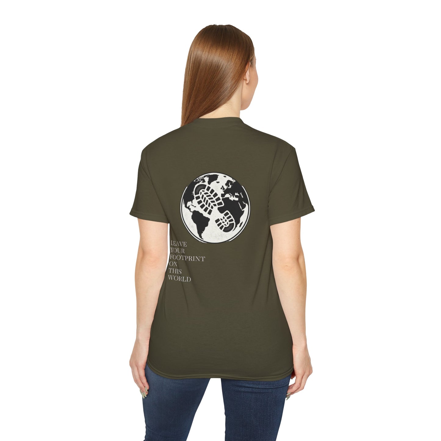 JAAC 'Leave Your Footprint' Design Back Graphic T-Shirt