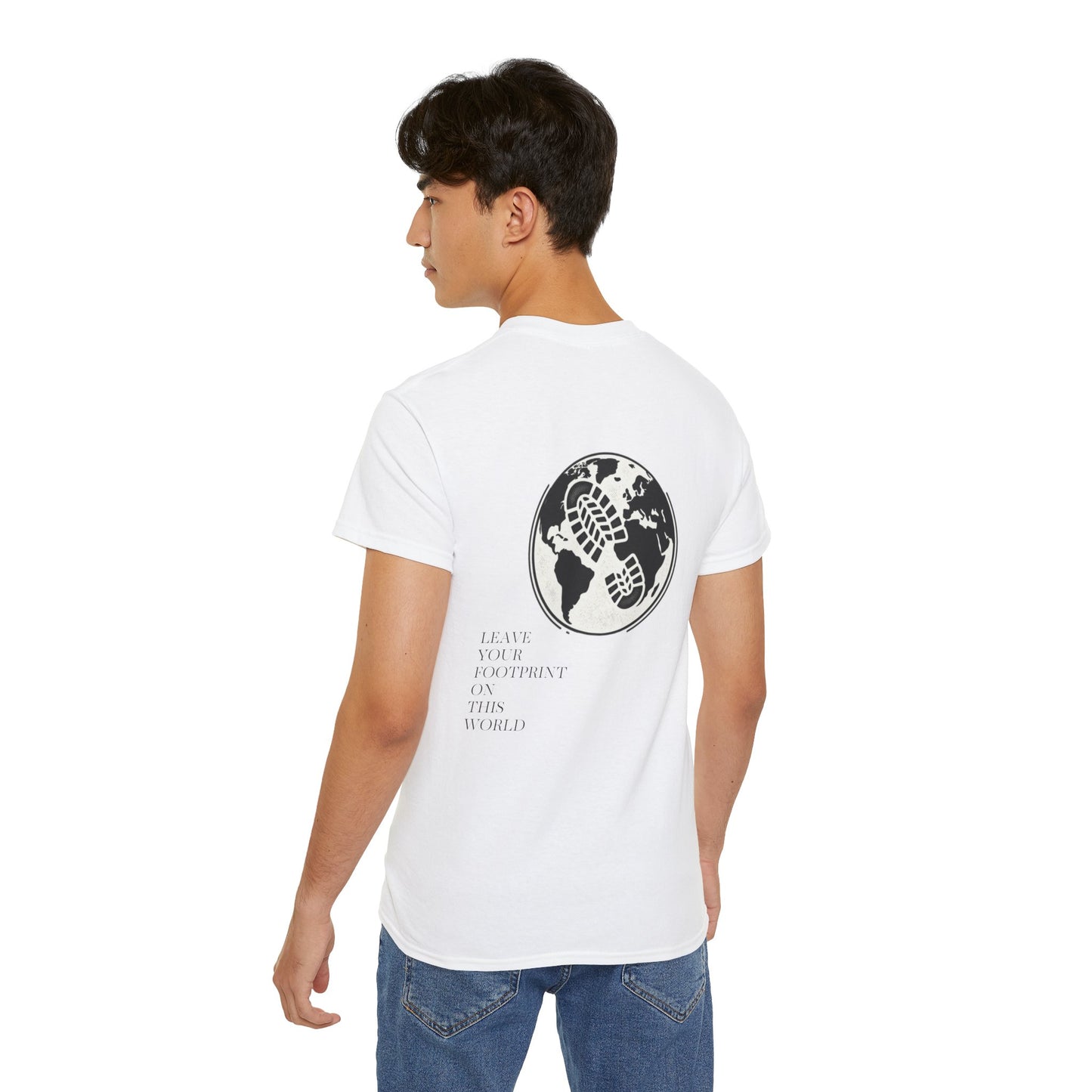 JAAC 'Leave Your Footprint' Design Back Graphic T-Shirt