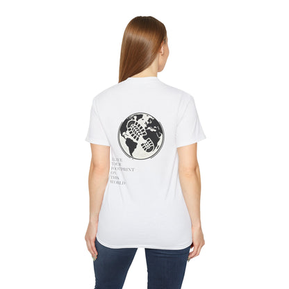 JAAC 'Leave Your Footprint' Design Back Graphic T-Shirt