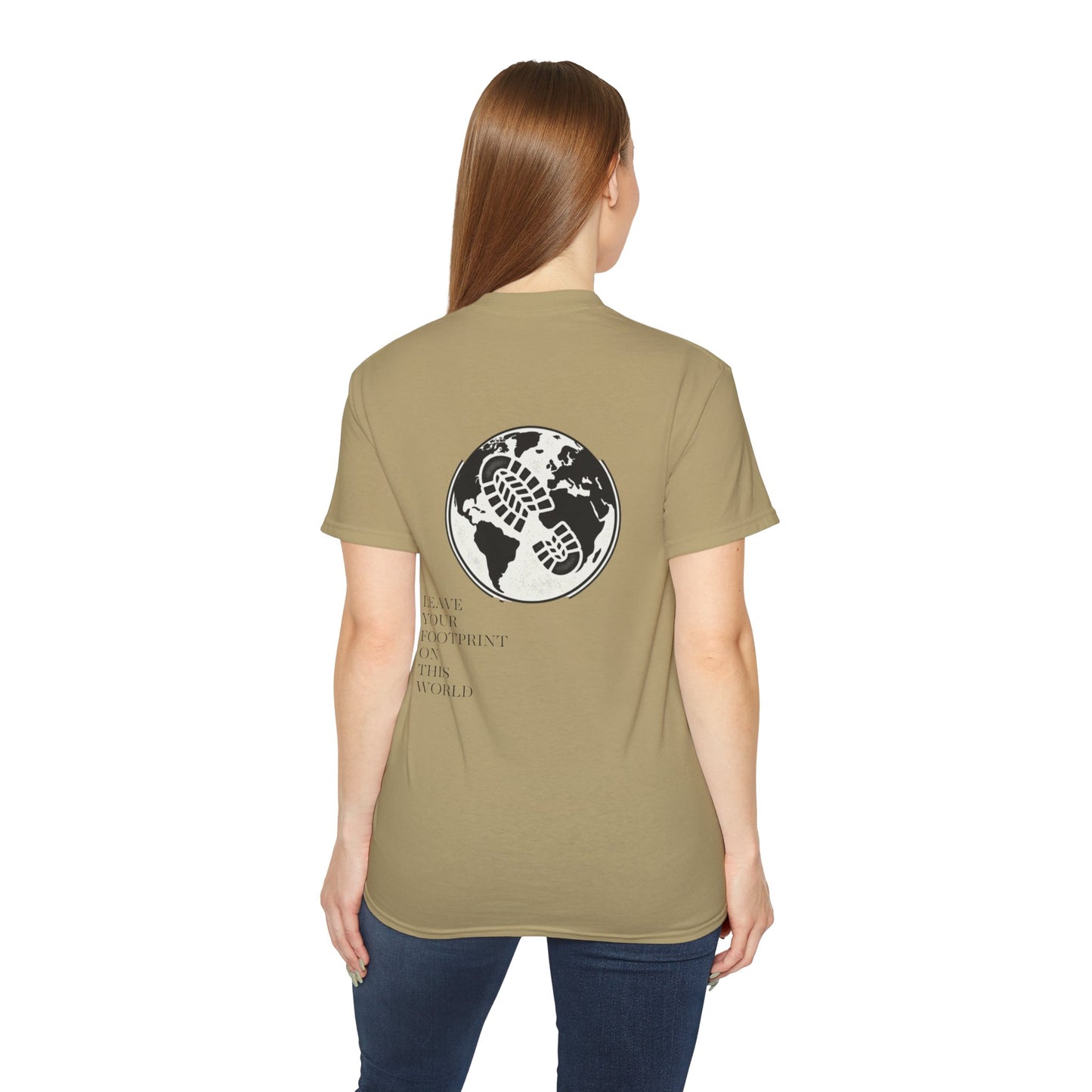 JAAC 'Leave Your Footprint' Design Back Graphic T-Shirt