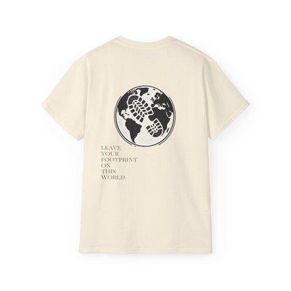 JAAC 'Leave Your Footprint' Design Back Graphic T-Shirt