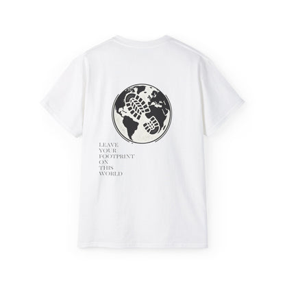 JAAC 'Leave Your Footprint' Design Back Graphic T-Shirt