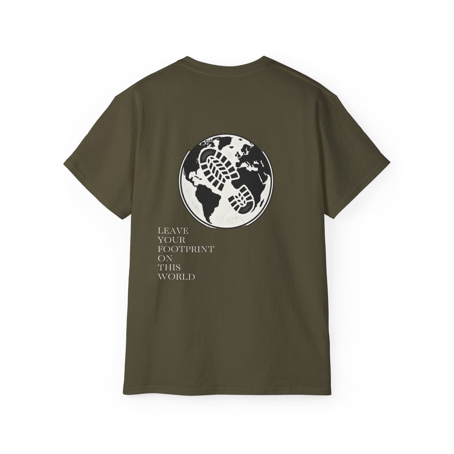 JAAC 'Leave Your Footprint' Design Back Graphic T-Shirt