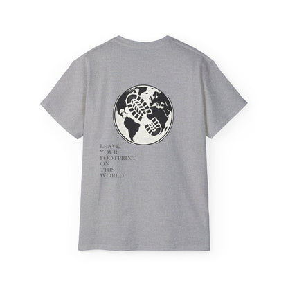 JAAC 'Leave Your Footprint' Design Back Graphic T-Shirt