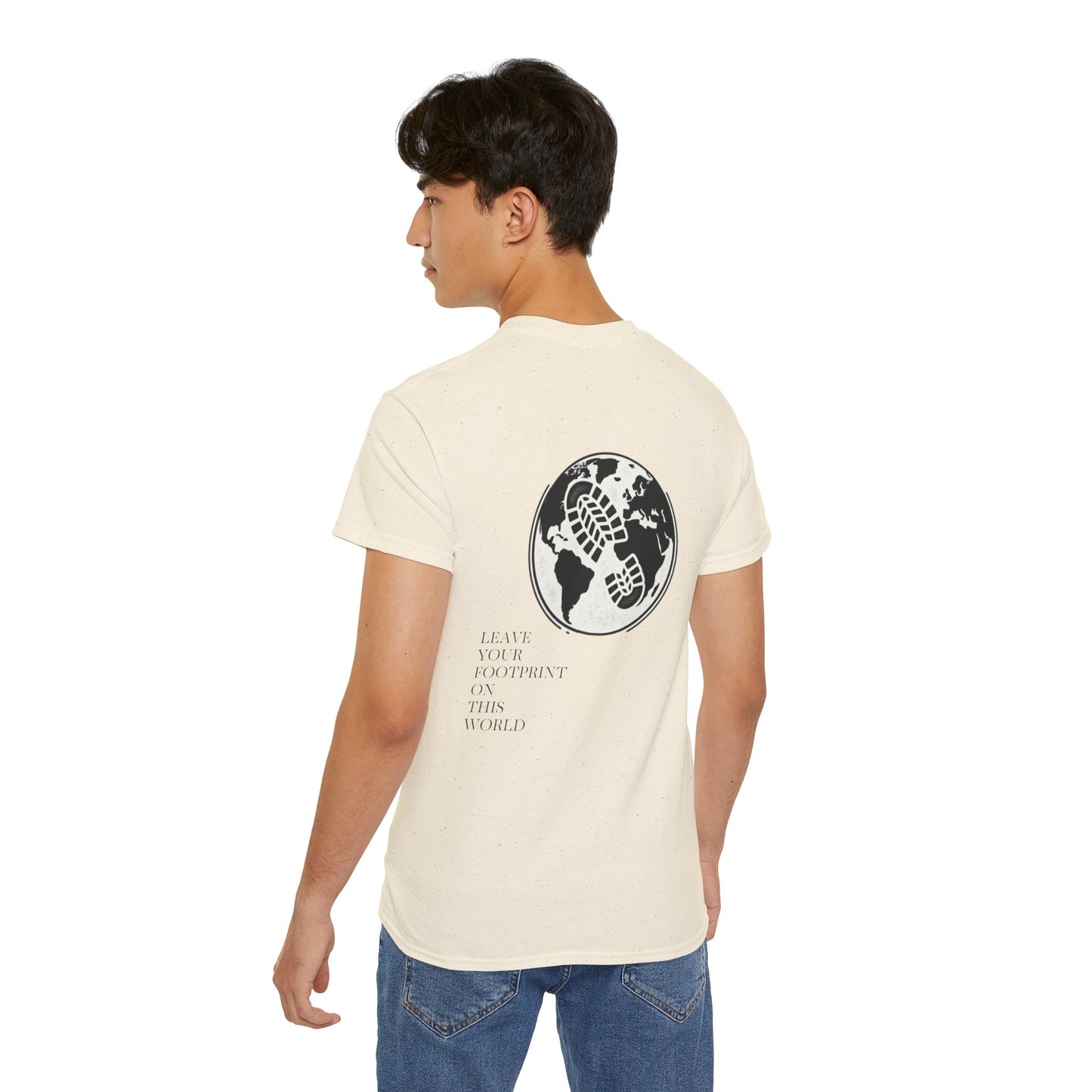 JAAC 'Leave Your Footprint' Design Back Graphic T-Shirt