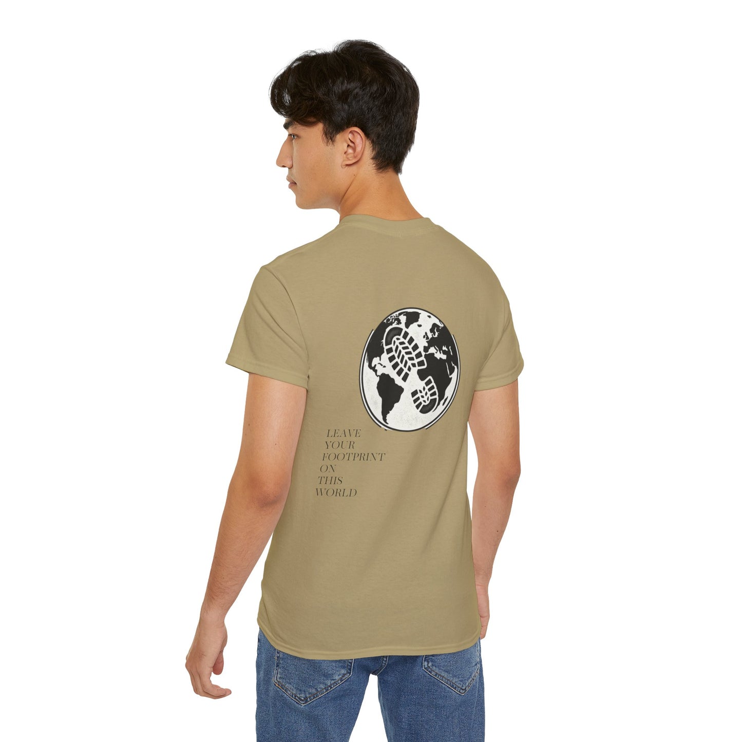 JAAC 'Leave Your Footprint' Design Back Graphic T-Shirt