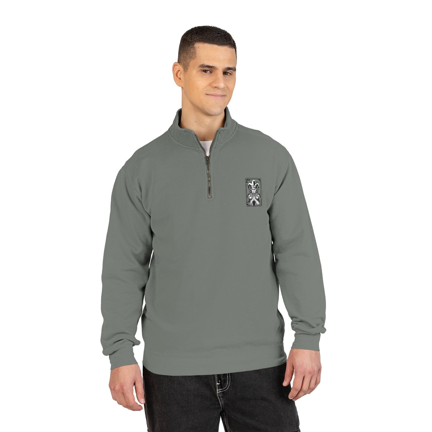 JAAC PLAY THE JOKER Design Quarter-Zip Sweatshirt