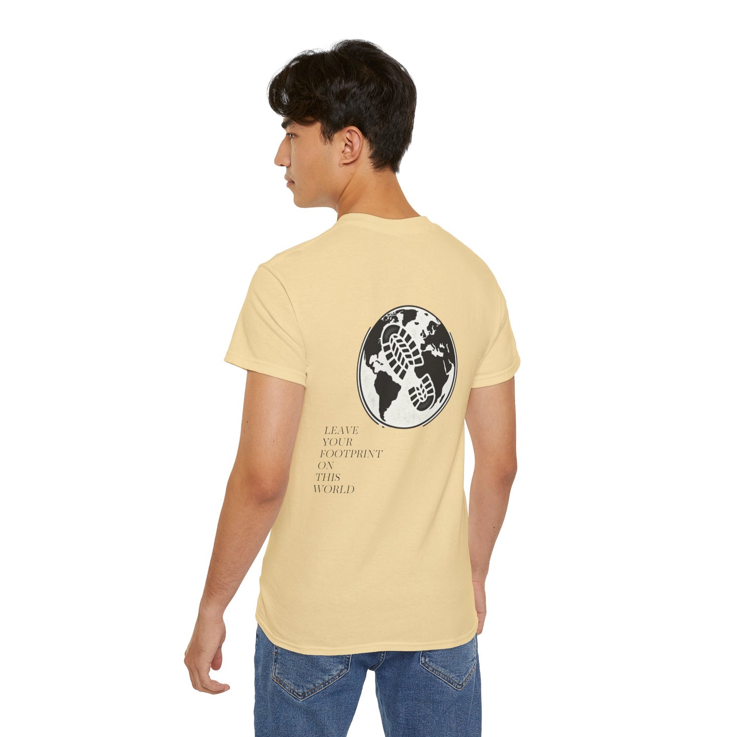 JAAC 'Leave Your Footprint' Design Back Graphic T-Shirt
