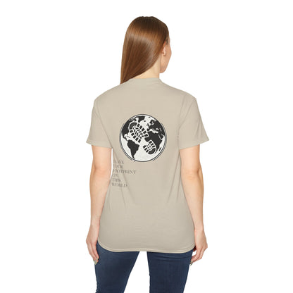 JAAC 'Leave Your Footprint' Design Back Graphic T-Shirt