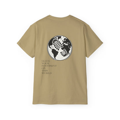 JAAC 'Leave Your Footprint' Design Back Graphic T-Shirt