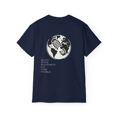 JAAC 'Leave Your Footprint' Design Back Graphic T-Shirt