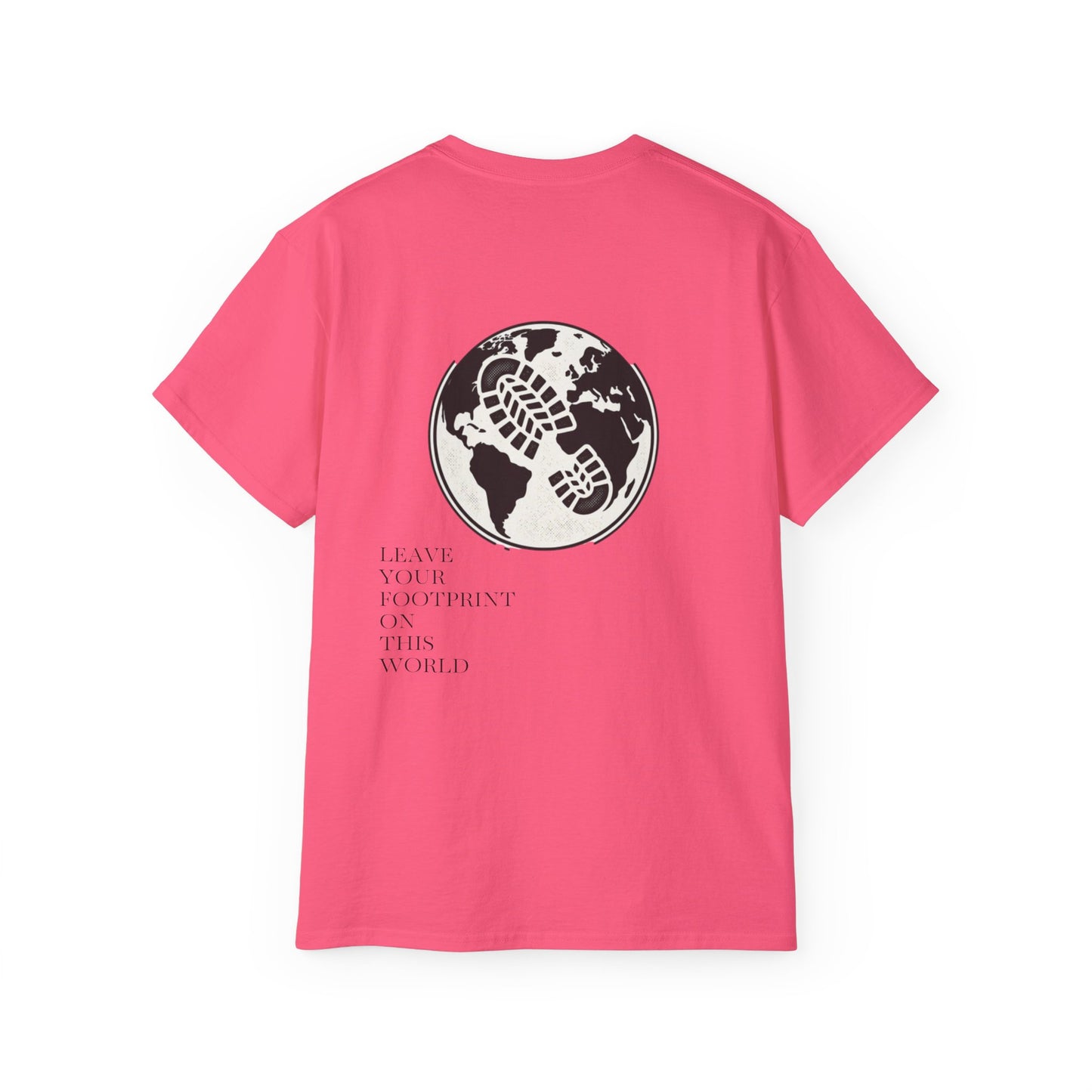 JAAC 'Leave Your Footprint' Design Back Graphic T-Shirt