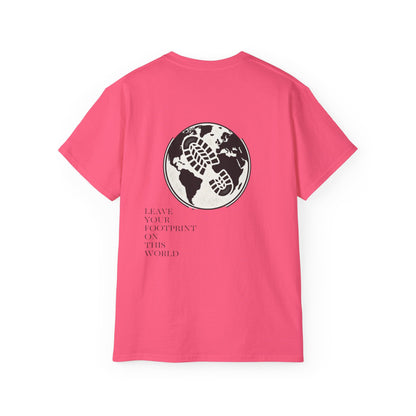 JAAC 'Leave Your Footprint' Design Back Graphic T-Shirt