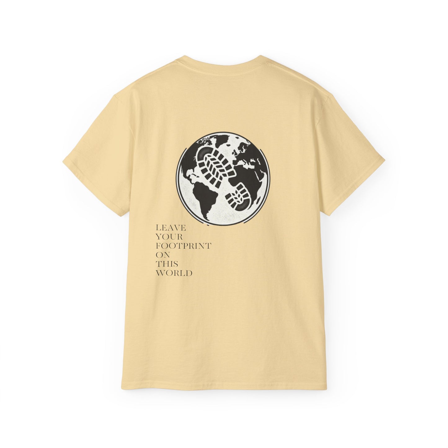 JAAC 'Leave Your Footprint' Design Back Graphic T-Shirt