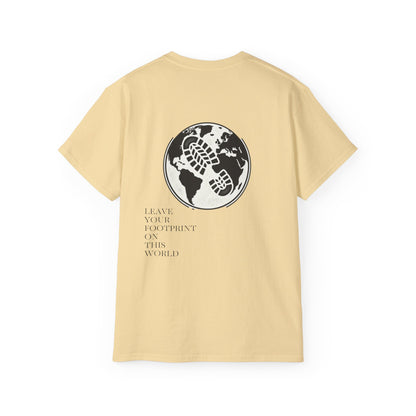 JAAC 'Leave Your Footprint' Design Back Graphic T-Shirt