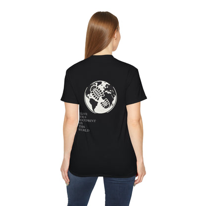 JAAC 'Leave Your Footprint' Design Back Graphic T-Shirt