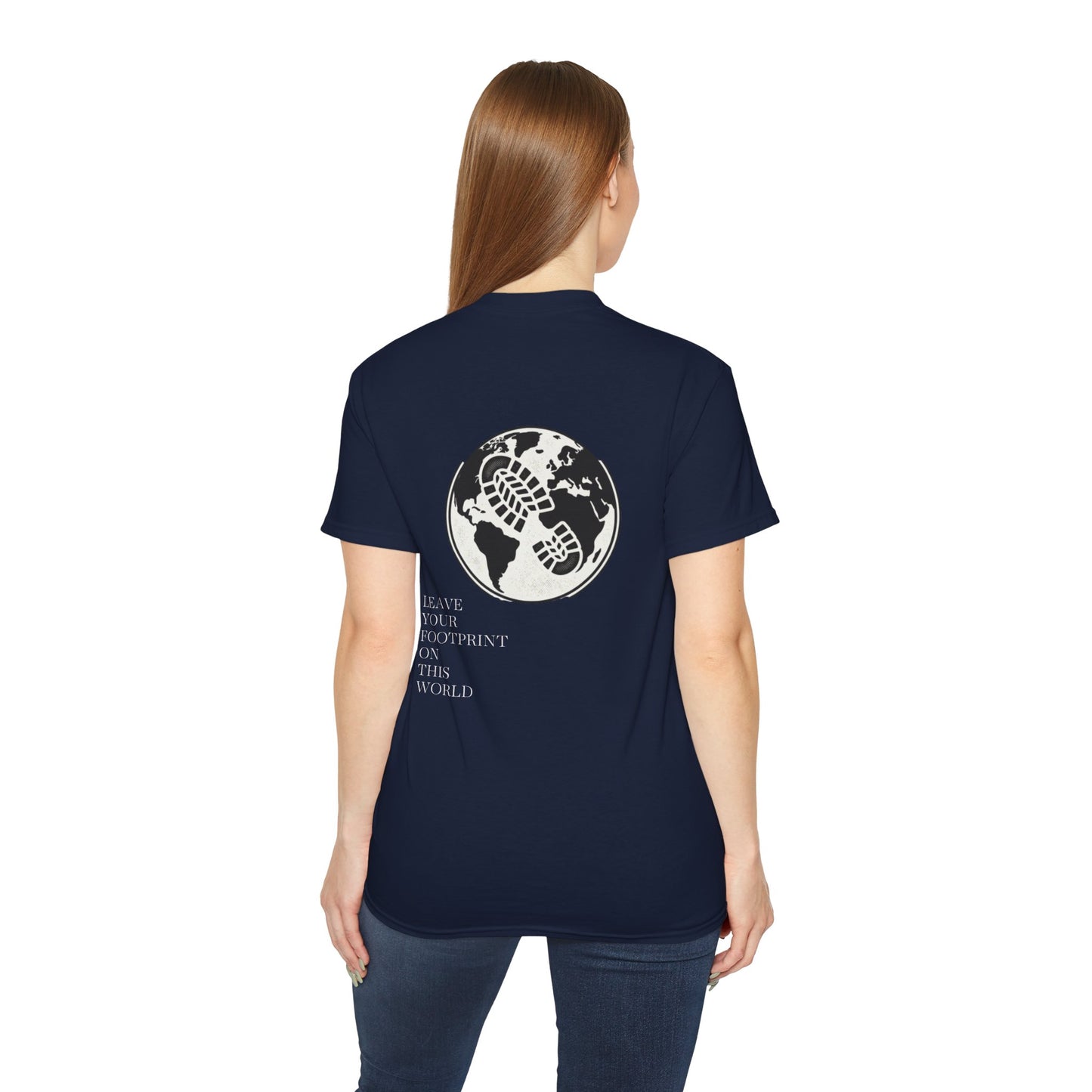JAAC 'Leave Your Footprint' Design Back Graphic T-Shirt